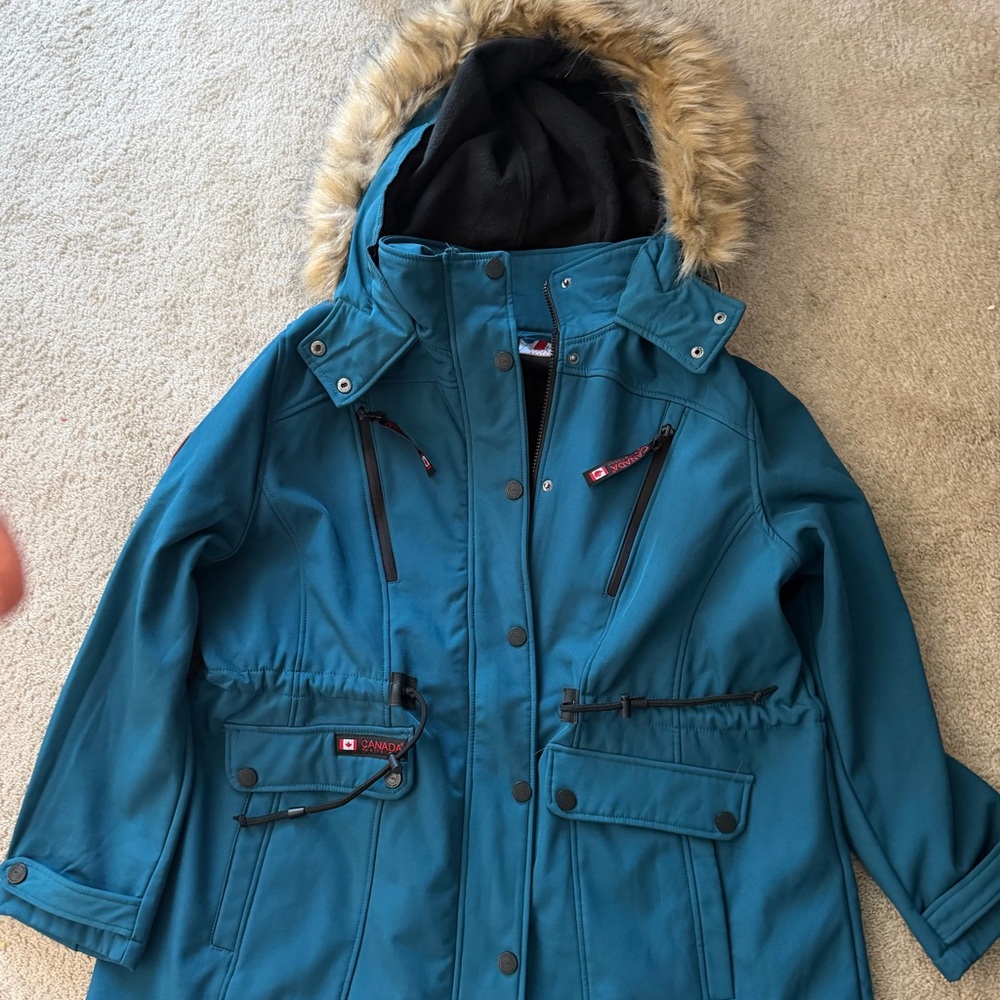 Canada Weathergear Women's Teal Ski Jacket - Picture 6 of 13